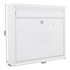 Rottner Teramo poštni nabiralnik, bel