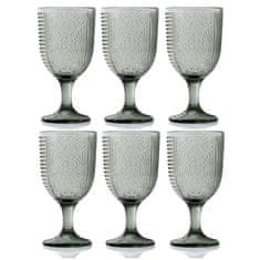 Evviva Miba set 6kos kelih 350ml / sivi / steklo