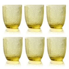 Evviva Miba set 6kos kozarec voda 350ml / rumen / steklo