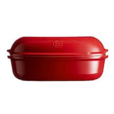 Emile Henry Pekač za kruh s pokrovom Artisan / 36x24xh16cm / rdeč / keramika