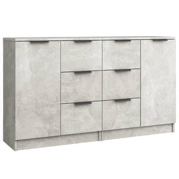 Vidaxl Komoda 2 kosa 60x30x70 cm konstruiran les