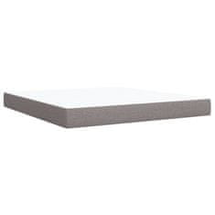 Vidaxl Box spring postelja z vzmetnico taupe 180x200 cm blago
