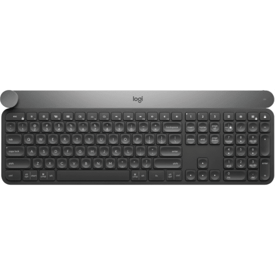Logitech Craft Advanced Wireless z gumbom za ustvarjanje, SLO gravura