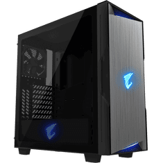 Gigabyte AC300G GLASS USB-C USB 3.1 Gen2 ATX AORUS RGB osvetljeno ohišje, črno