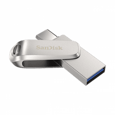 SanDisk Ultra Dual Drive Luxe USB Type-C 512GB 400MB/s USB 3.2 Gen 1, srebrn