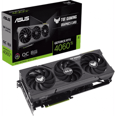 ASUS Grafična kartica TUF GeForce RTX 4060 Ti GAMING OC, 8GB GDDR6, PCI-E 4.0