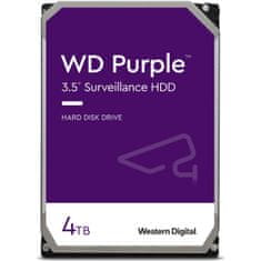 WD 4TB PURPLE 3,5" SATA 6Gb/s 5400rpm 256MB HDD disk