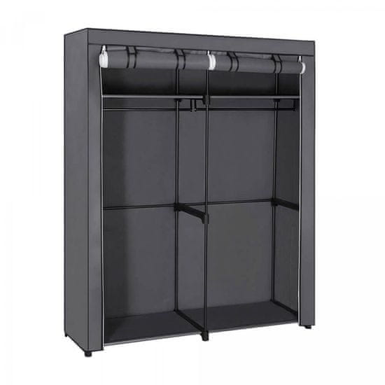 Songmics Platnena garderobna omara, siva, RYG02GY