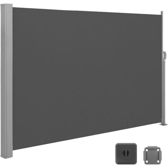 Songmics Stranski senčnik 160 x 300 cm antracit GSA160TG