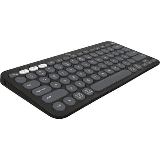 Logitech Tipkovnica Pebble Keys 2 K380s Multi-Device, grafitna, SLO g