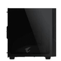 Gigabyte AC300G GLASS USB-C USB 3.1 Gen2 ATX AORUS RGB osvetljeno ohišje, črno