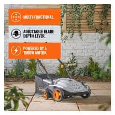 VonHaus Električni prezračevalnik/prekopalnik trate 1500W
