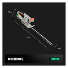 VonHaus Akumulatorske škarje za grmičevje F-Series