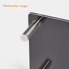 VonHaus Steklen podstavek za monitor XL črn