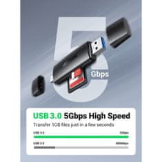 Ugreen USB 3.0 + USB-C OTG čitalec kartic