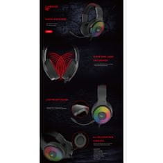 Havit Gamenote RGB LED slušalke z mikrofonom HV-H2028U