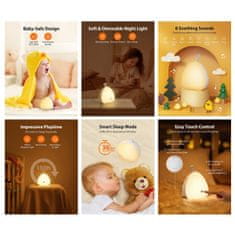VAVA Otroška nočna lučka Little Chick rumena