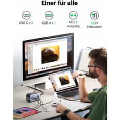Ugreen DigiNest Pro 100W USB-C GaN polnilnik