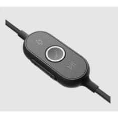 Logitech Zone žične slušalke, certificirane za Microsoft Teams, USB-C z adapterjem USB-A, grafitna barva