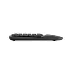 Logitech Brezžična tipkovnica ergonomska Wave Keys črna SLO gravura