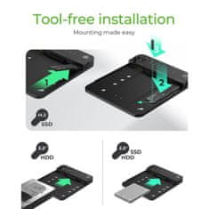 IcyBox IB-2915MSCL-C31 "clone& dock" postaja za M.2 NVME & SATA 2,5”/3,5” SSD/HDD
