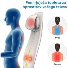 RENPHO Ergonomska masažna blazina za hrbet, vrat in glavo bež