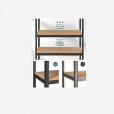 Songmics Regal 60 x 120 x 200 cm rjavo-črna, GLR060B01