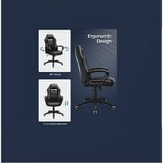 Songmics Gaming stol črn OBG38BKV1