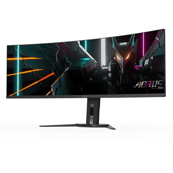 Gigabyte AORUS CO49DQ 49'' OLED DQHD ukrivljen monitor, 5120 x 1440, 0.03ms, 144Hz, zvočniki