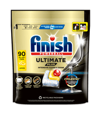 Finish Ultimate All in 1 kapsule za pomivalni stroj, limona, 90 kosov