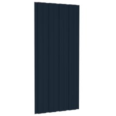 Vidaxl Strešni paneli 36 kosov pocinkano jeklo antracitni 100x45 cm