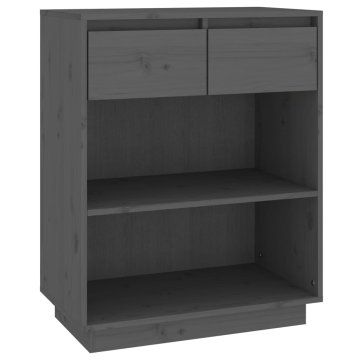 Vidaxl Konzolna omarica 60x34x75 cm trdna borovina
