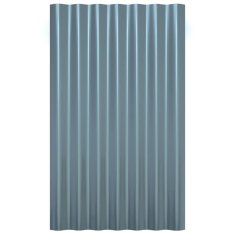 Vidaxl Strešne plošče 36 kosov cinkano jeklo sive 60x36 cm