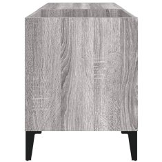 Vidaxl Omarica za gramofonske plošče siva sonoma 84,5x38x48cm inž. les