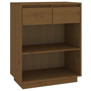 Vidaxl Konzolna omarica 60x34x75 cm trdna borovina