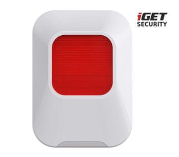 iGET SECURITY EP24 - Brezžična notranja sirena za alarm SECURITY M5, doseg 1 km
