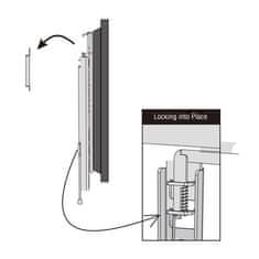 PLATINET stalni nosilec za TV, VESA 75x75, 100x100, 200x100, 200x200, 300x300, 400x200, 400x400 35 kg