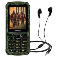 Evolveo StrongPhone Z6, vodoodporen, vzdržljiv, Dual SIM, lovska \"camo\"