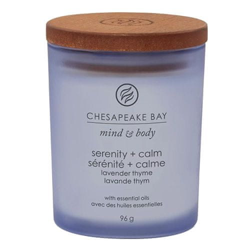 Svíčka Chesapeake Bay Candle malá, Serenity & Calm, Ticho a klid, levandule a tymián, 96 g,