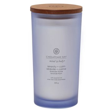 Svíčka Chesapeake Bay Candle velká, Serenity & Calm, Ticho a klid, levandule a tymián, 355 g