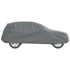 Vidaxl vidaXL Prevleka za avto SUV, polna, siva, srednja, netkano blago