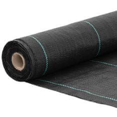 Vidaxl Membrana proti plevelu črna 0,5x25 m PP
