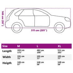 Vidaxl Avto prevleka za SUV zaščita pred točo XL siva in srebrna