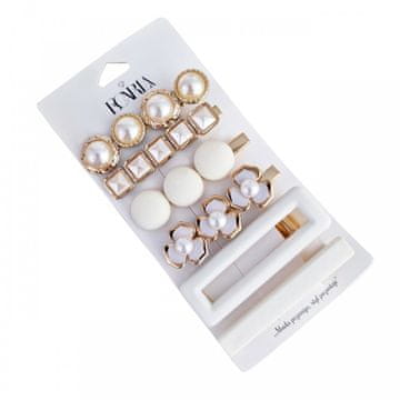 Flamenco Mystique Elegantna garnitura 6 okrašenih sponk za lase SP256