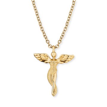 Engelsrufer Pozlačena ogrlica Angel ERN-LILANGEL-G