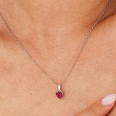 Brosway Srebrni obesek Fancy Passion Ruby Heart FPR20