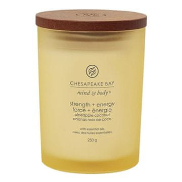 Svíčka Chesapeake Bay Candle střední, Strength & Energy, Síla a energie, ananas a kokos, 250 g