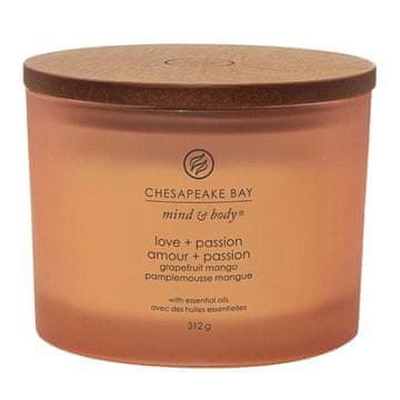 Svíčka Chesapeake Bay Candle 3 knoty, Love & Passion, Láska a vášeň, grapefruit a mango, 312 g
