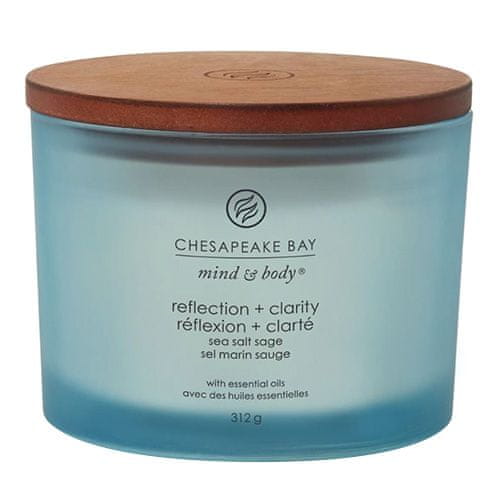 Svíčka Chesapeake Bay Candle 3 knoty, Reflection & Clarity, Pravda a jasný pohled, mořská sůl, 312 g