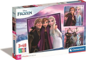 Clementoni Puzzle Ledeno kraljestvo 3x48 kosov